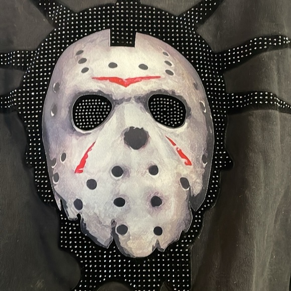 UNISEX ROKUSTUDIO Ghost Town Jason Crew Neck LONGSLEEVE SWEATSHIRT SIZE L Black - Picture 6 of 9